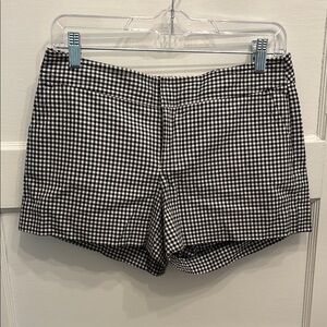 Navy Checked Shorts